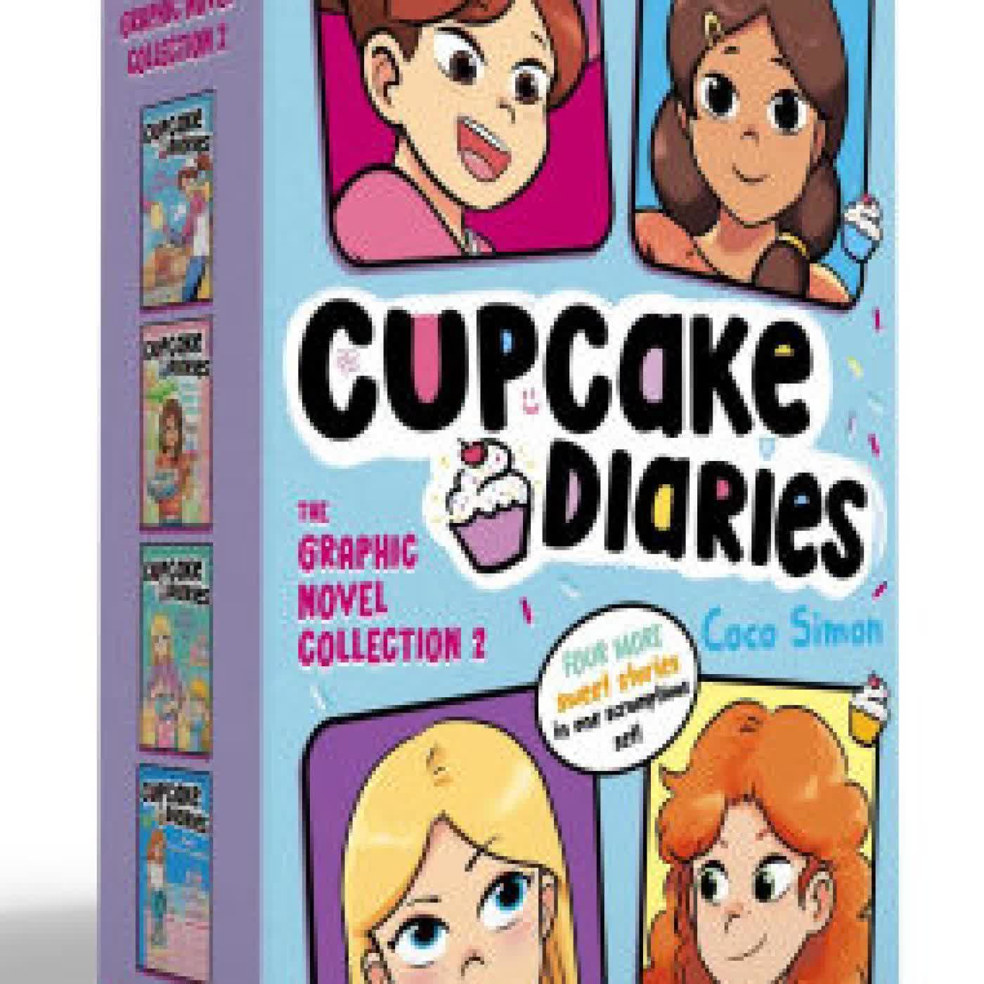 Cupcake Diaries The Graphic Novel Collection 2 (Boxed Set): Katie, Batter Up! Graphic Novel/Mia's Baker's Dozen Graphic Novel/Emma All Stirred Up! Graphic Novel/Alexis Cool as a Cupcake Graphic Novel by Coco Simon, Glass House Graphics on Iphone New Format