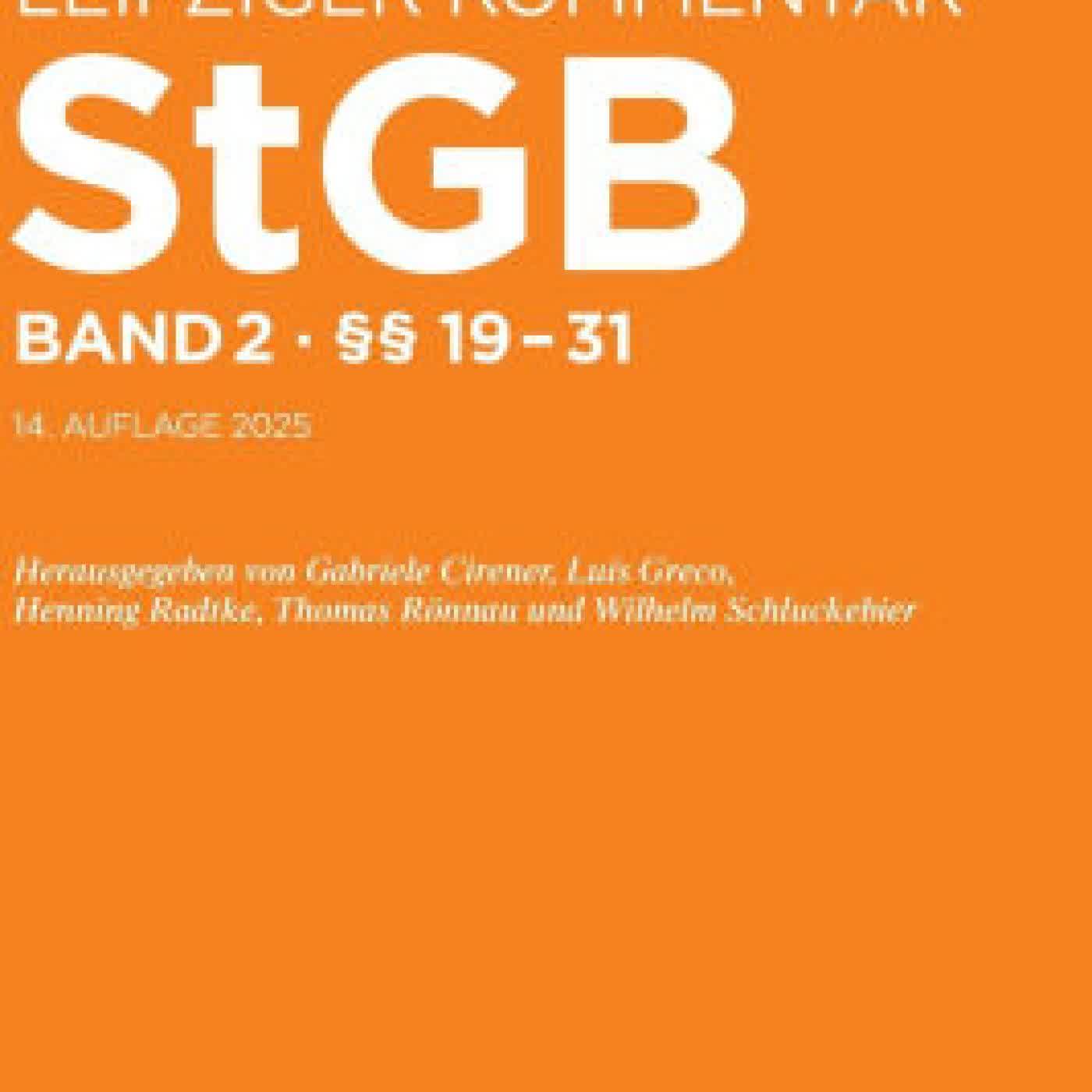 Read online: §§ 19-31 by Luís Greco, Johannes Koranyi, Alexander Linke, Uwe Murmann, Torsten Verrel