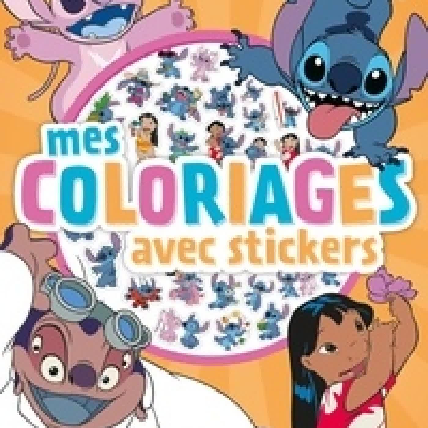 {téléchargement} Mes coloriages avec stickers Disney