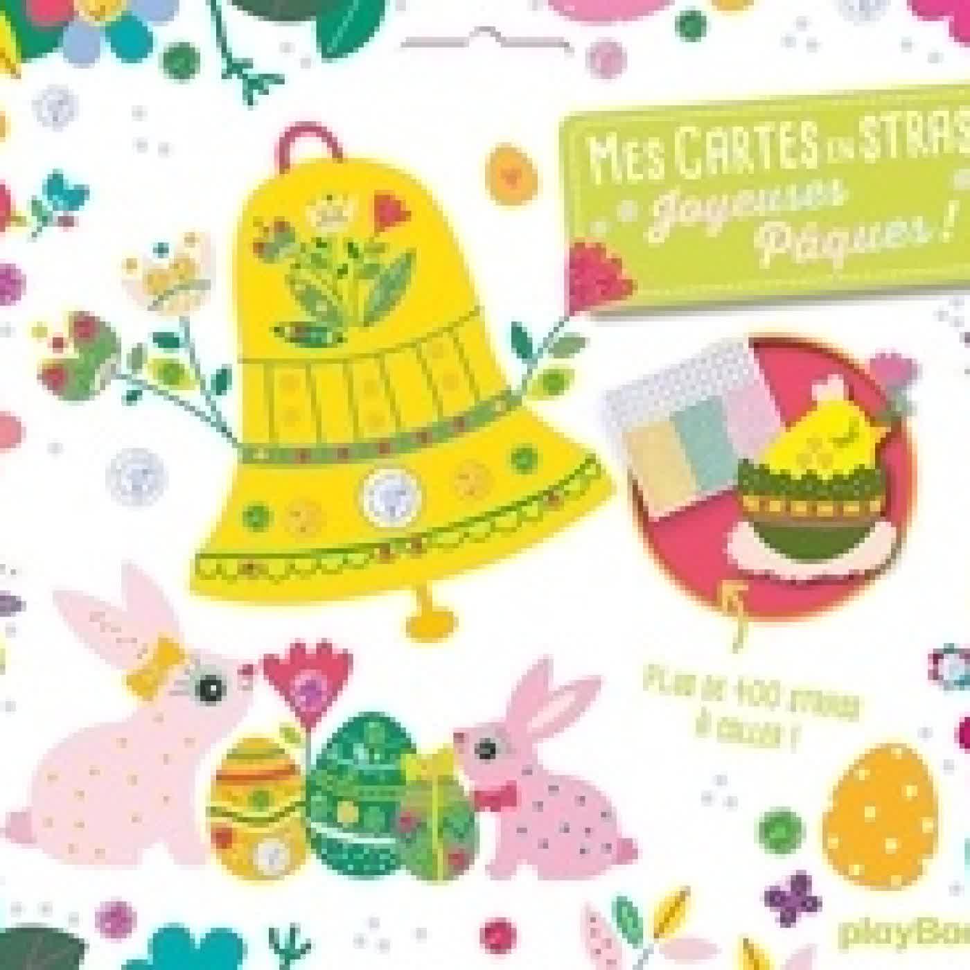 {téléchargement} Mes Cartes en Strass Joyeuses Pâques. Plus de 400 strass à coller !