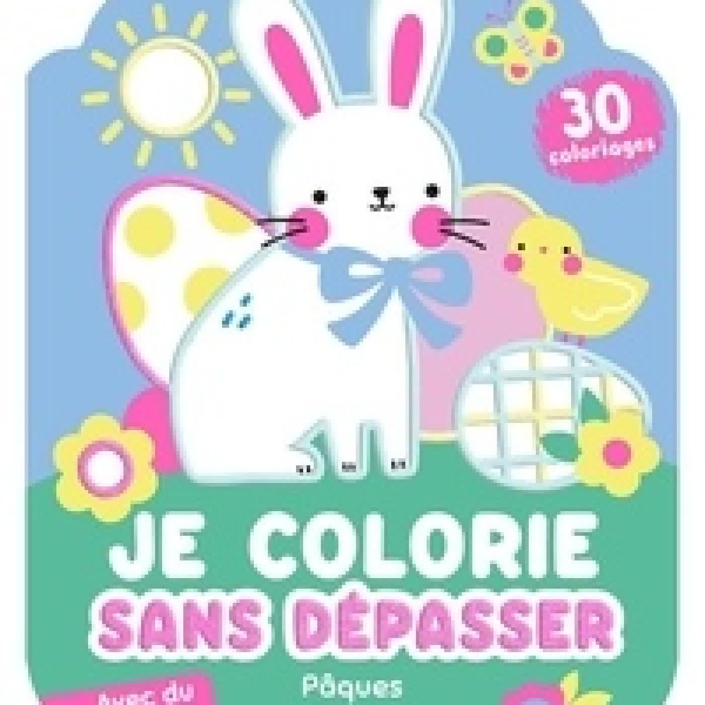 {téléchargement} Je coloe sans dépasser Pâques. 30 coloriages