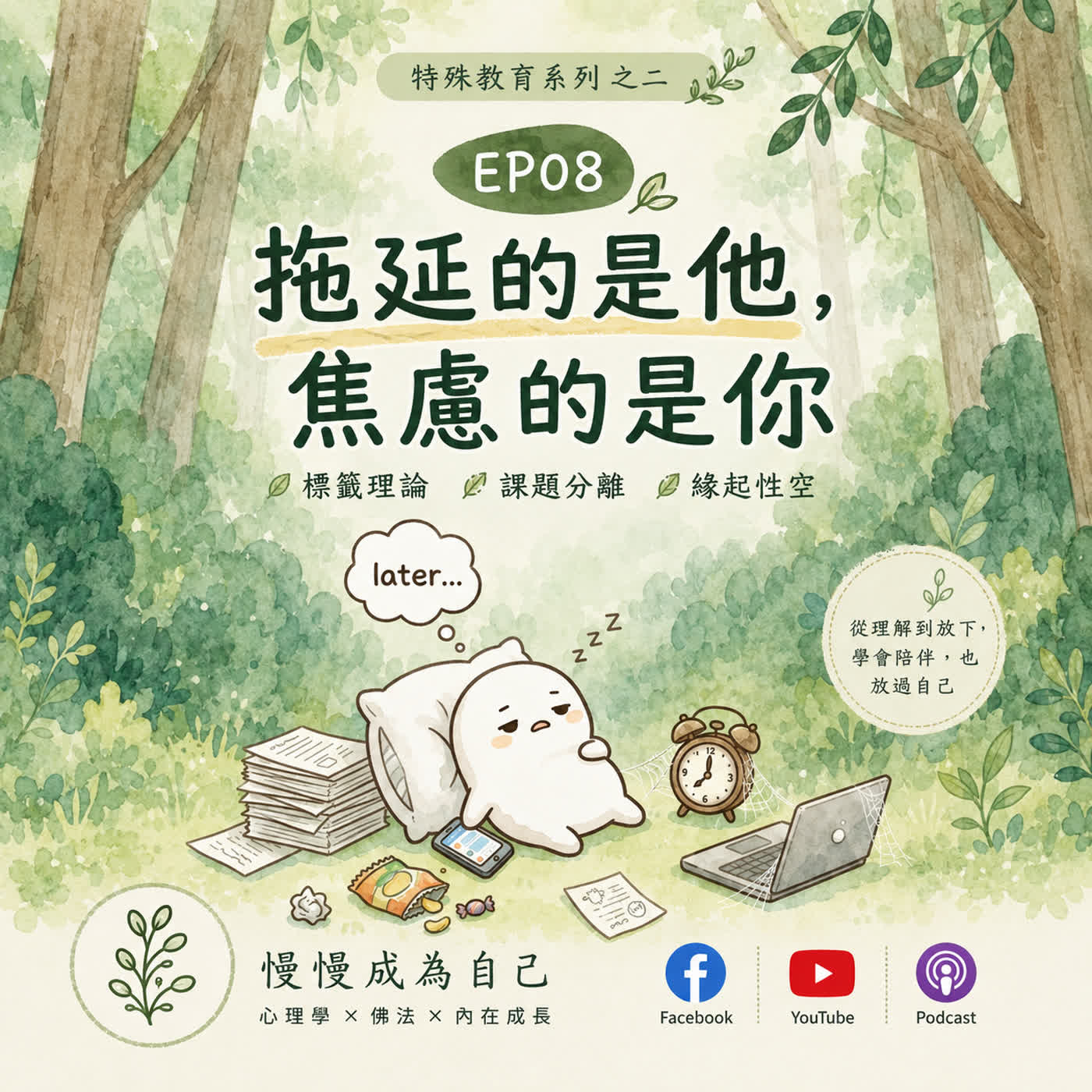 EP08|拖延的是他，焦慮的是你---理解他，但不要控制他 episode artwork