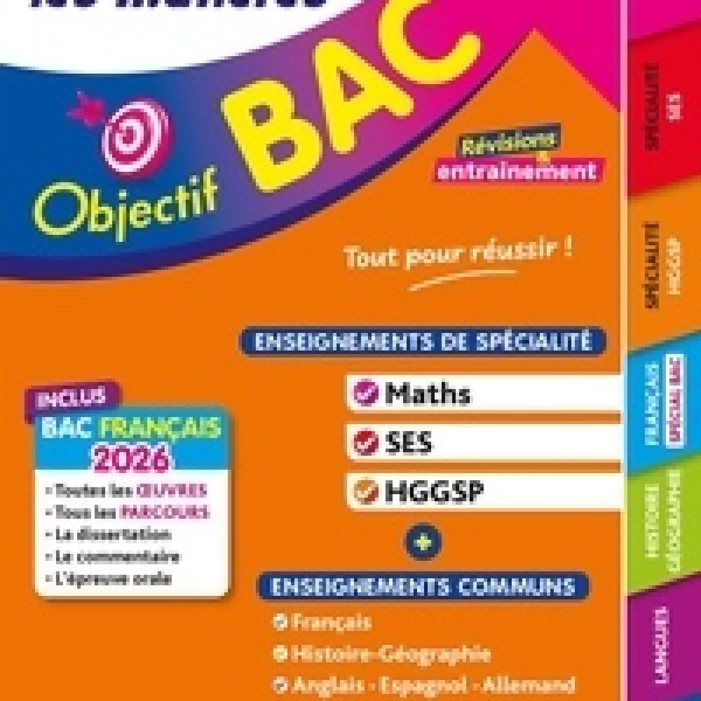 Télécharger Pdf Toutes les matières 1re Spécialités Maths-SES-HGGSP Edition 2026