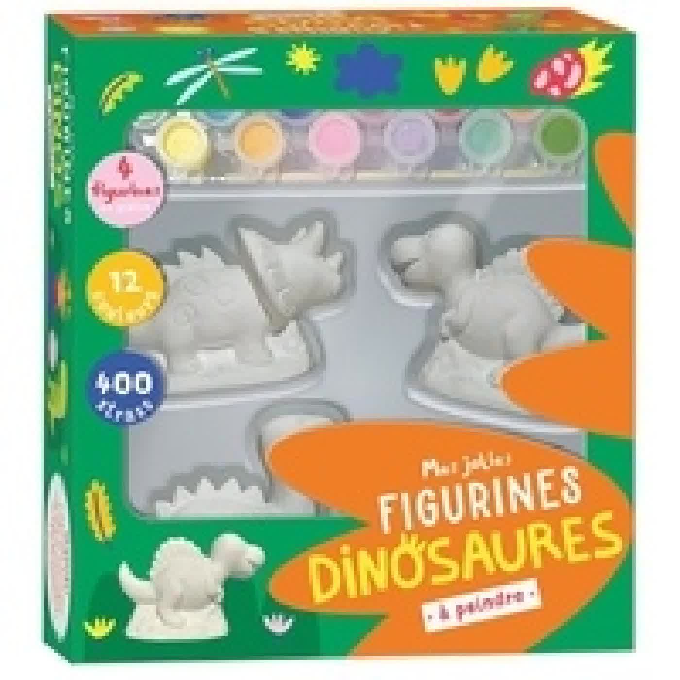 Télécharger Pdf Mes jolies figurines Dinosaures à peindre. Coffret avec 4 figurines, 12 pots de peinture, 2 piceaux, 400 strass et 1 livre de coloriages
