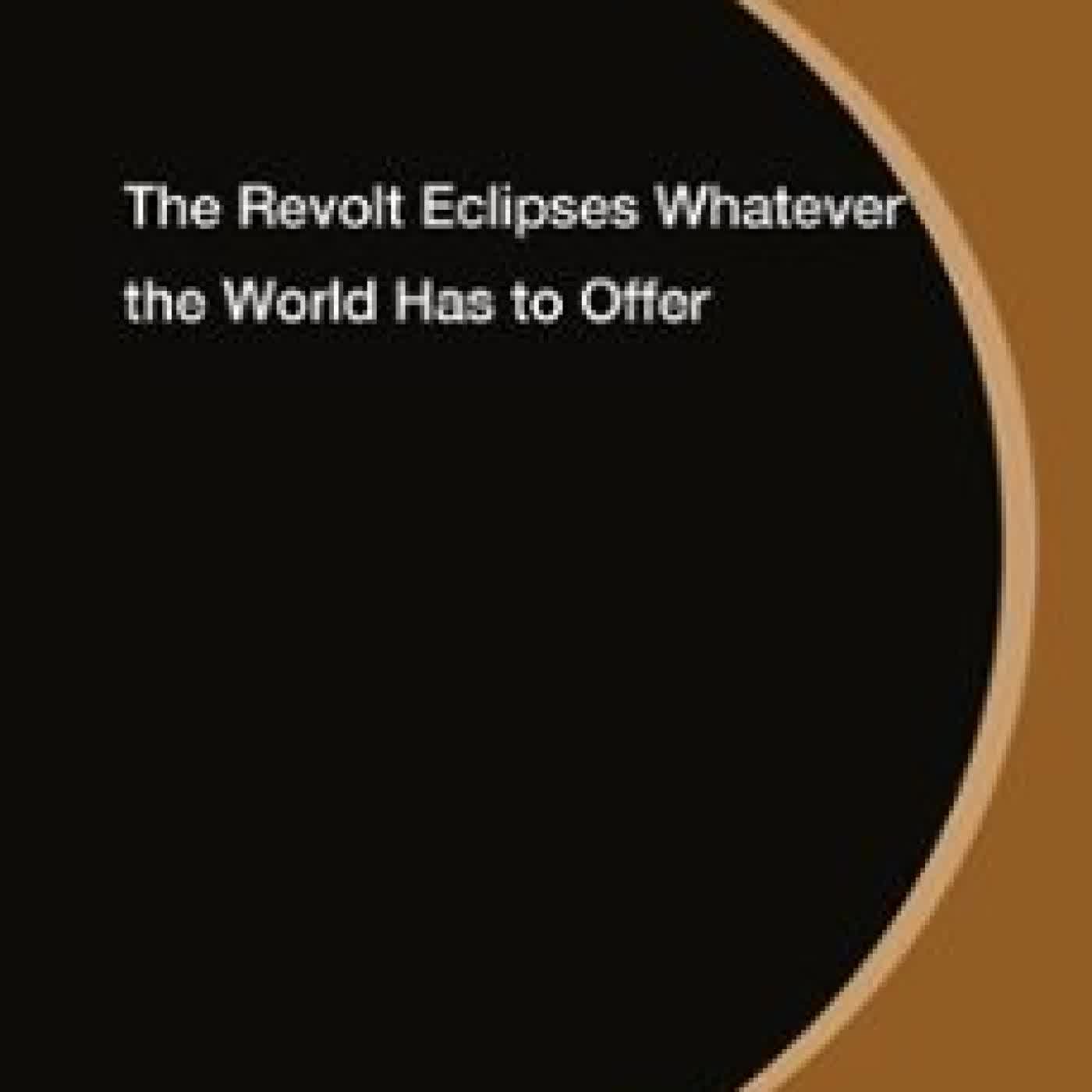 THE REVOLT ECLIPSES WHATEVER THE WORLD HAS TO OFFER IDRIS ROBINSON