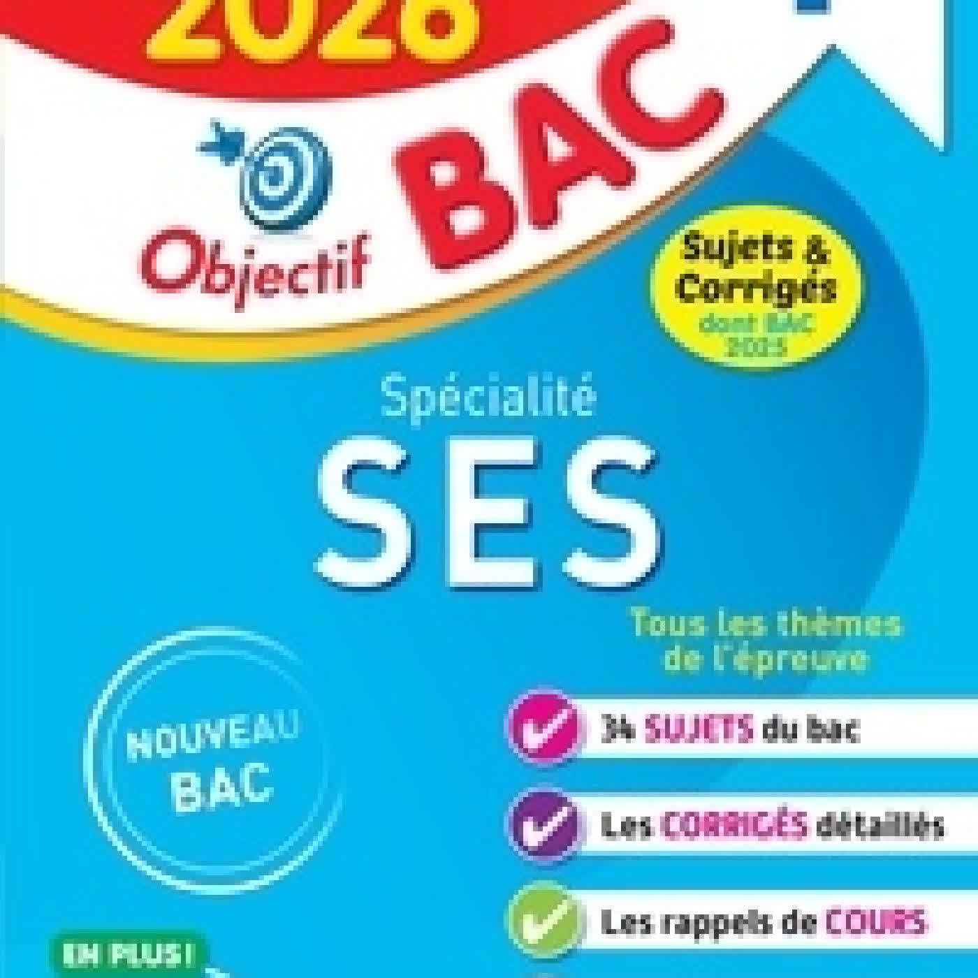 Lire en ligne : Spécialité SES Tle. Sujets & corrigés Edition 2026