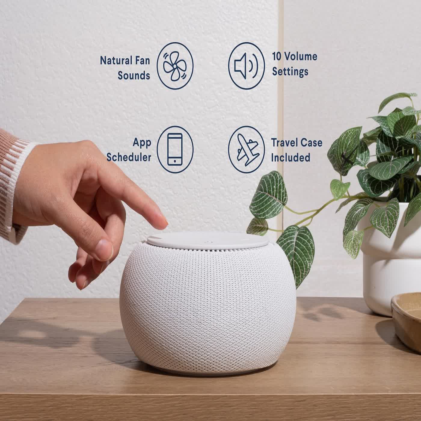 Snoozzie White Noise Machine for Better Sleep and Relaxation