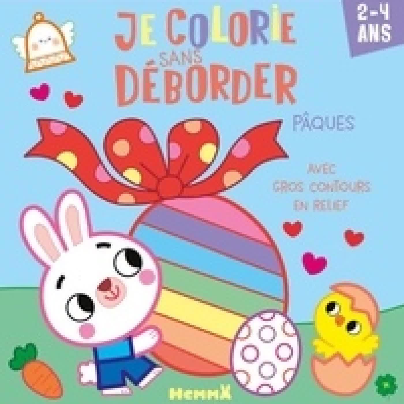 Lire en ligne : Je colorie sans déborder Pâques. Avec gros contours en relief