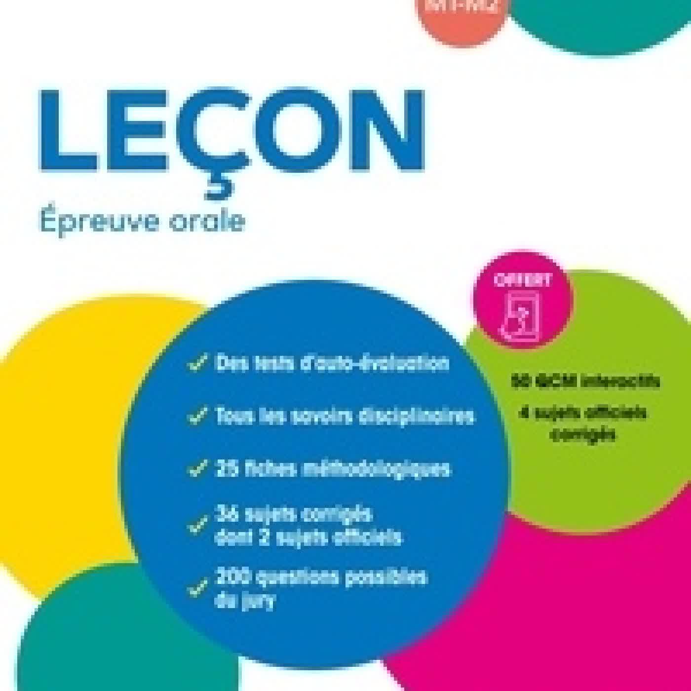 {téléchargement} Leçon Epreuve orale CRPE M1-M2 Edition 2026-2027