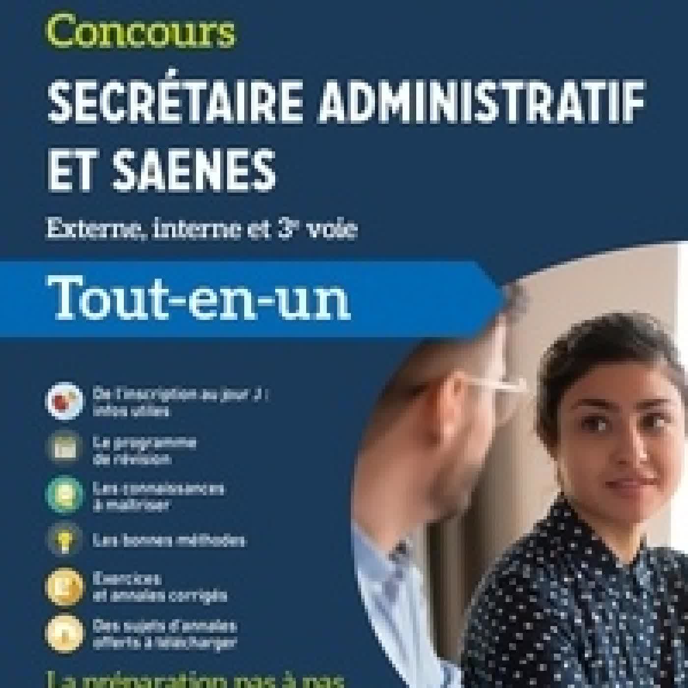 {téléchargement} Secrétaire administratif et SAENES externe, interne, 3e concours, catégorie B - Tout-en-un