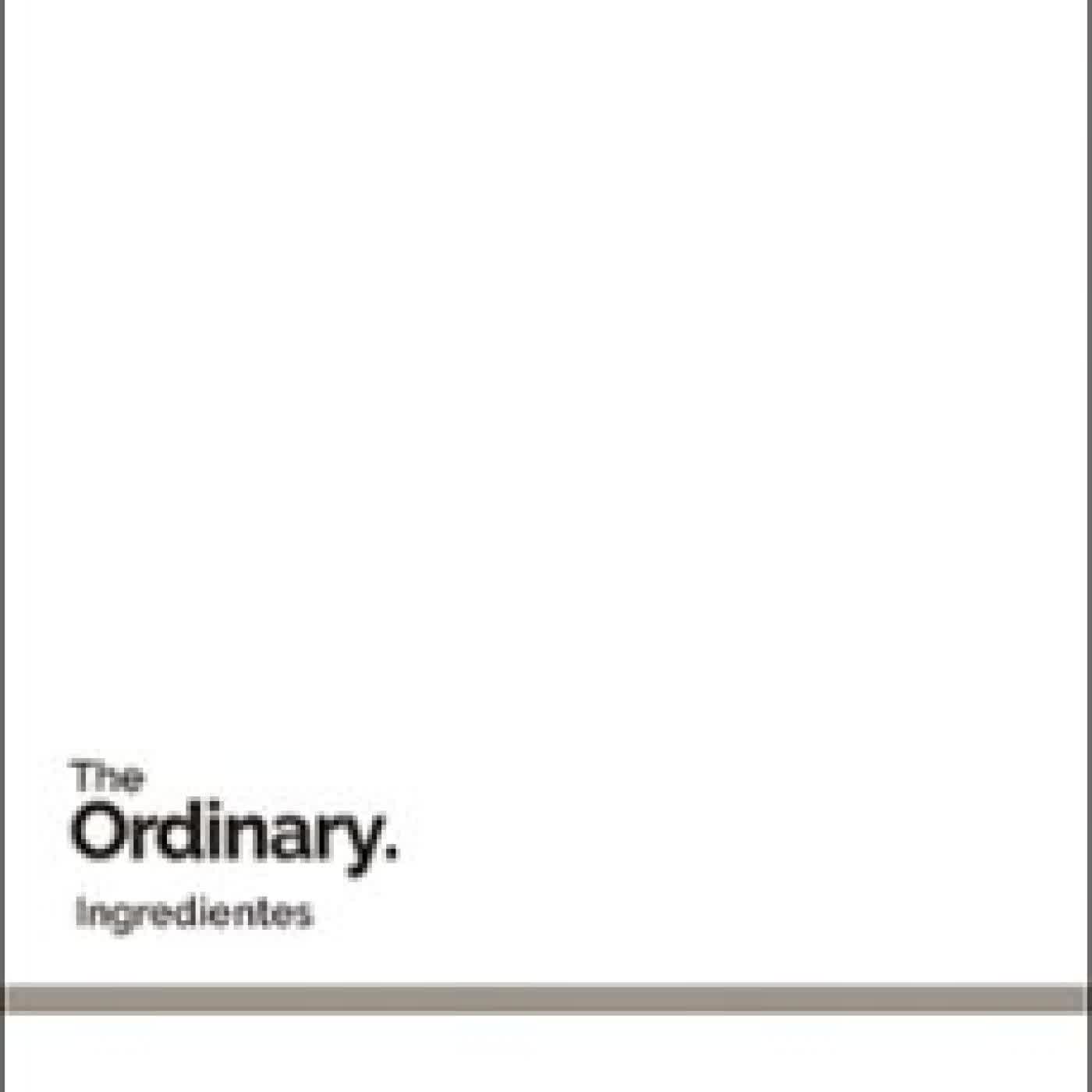 INGREDIENTES THE ORDINARY