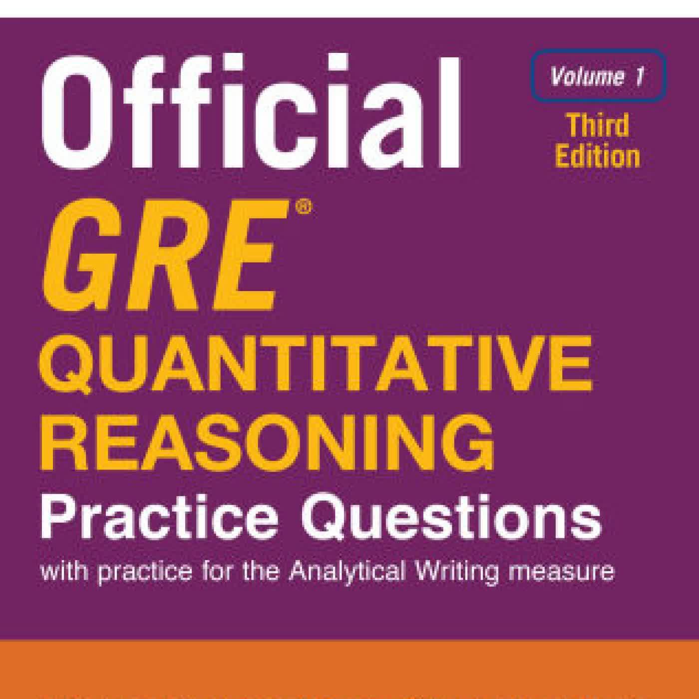 Official GRE Quantitative Reasoning Practice Questions, Third Edition, Volume 1 by Educational Testing Service on Iphone New Format