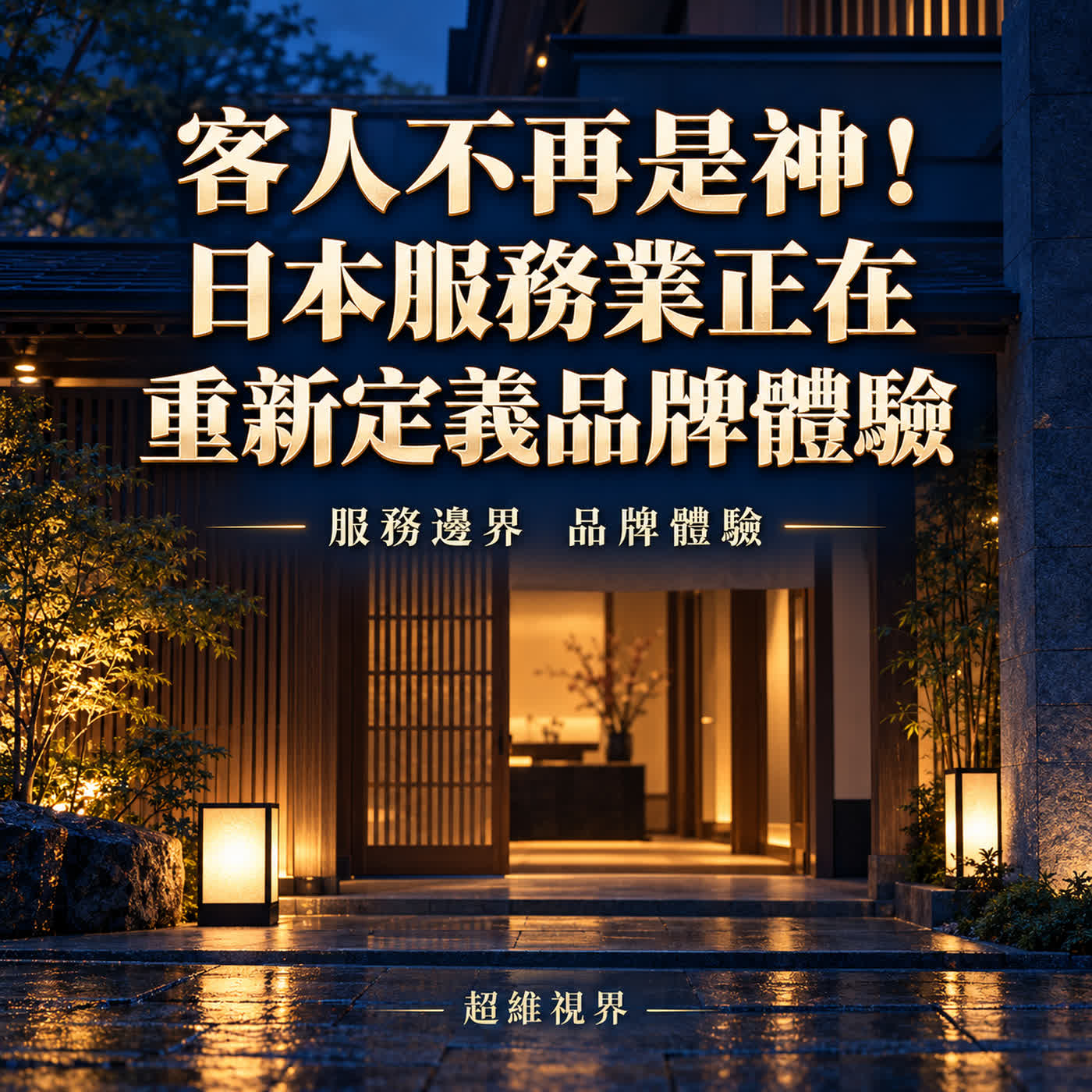 客人不再是神!日本服務業正在重新定義品牌體驗
