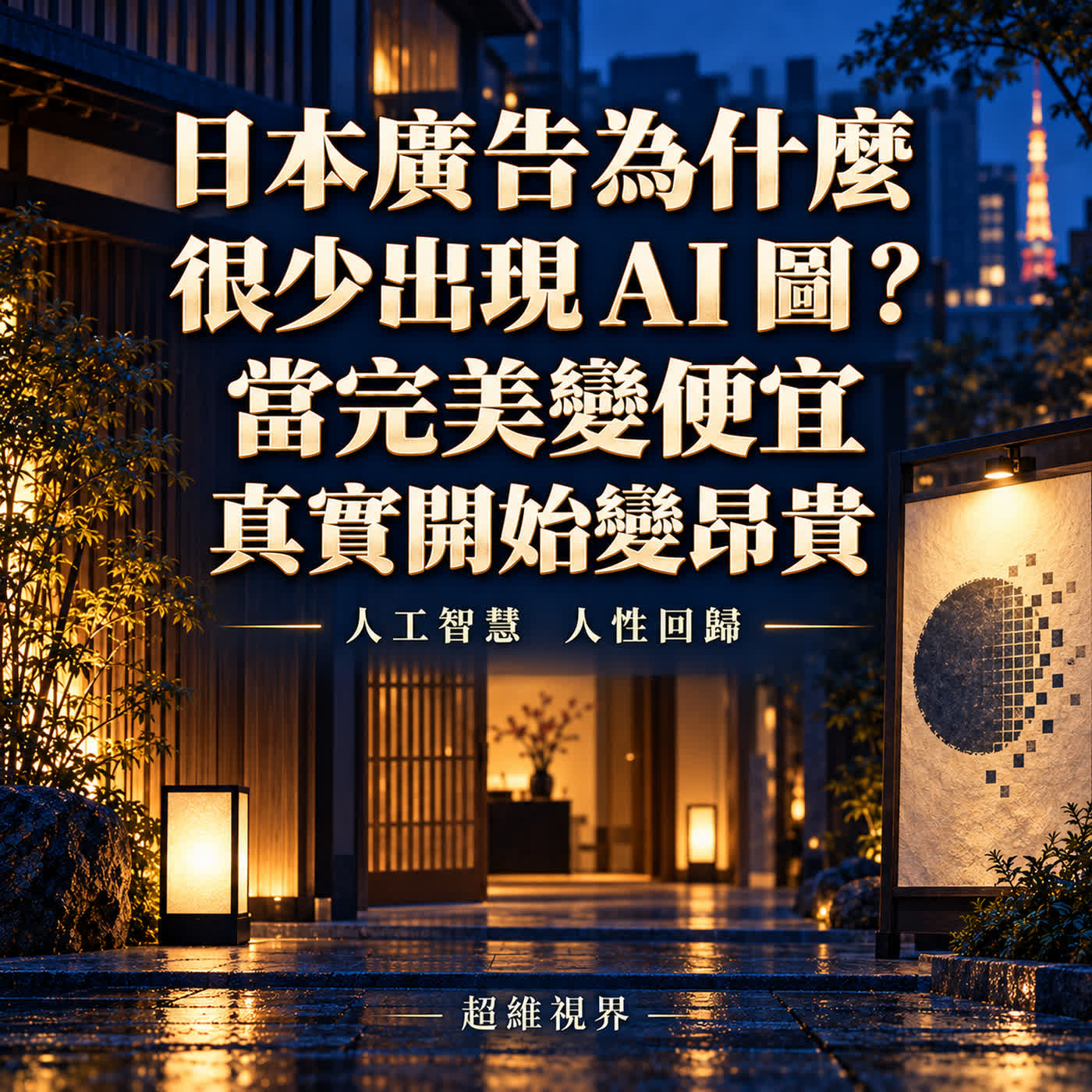 日本廣告為什麼很少出現 AI 圖?當完美變便宜,真實開始變昂貴