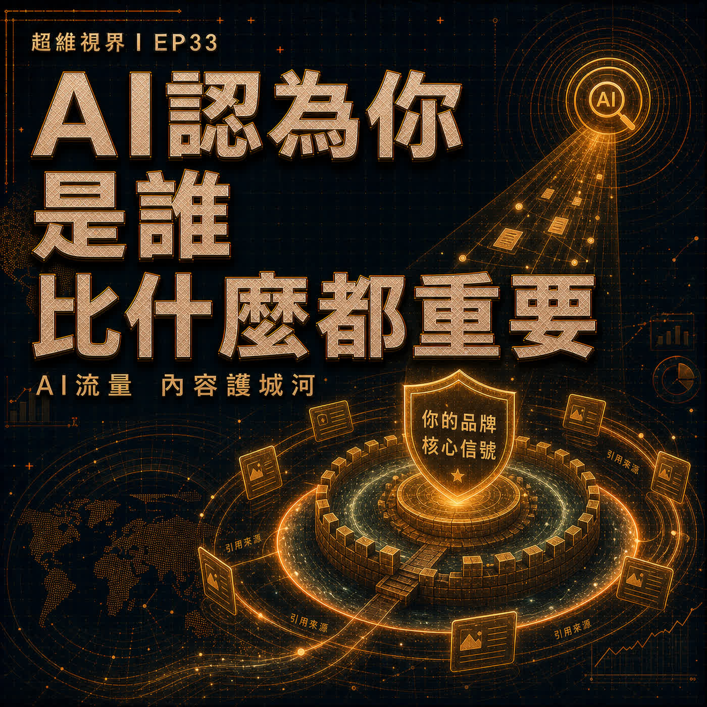 EP33 AI 時代新策略思維：AI 認為你是誰比什麼都重要！AI流量與內容護城河