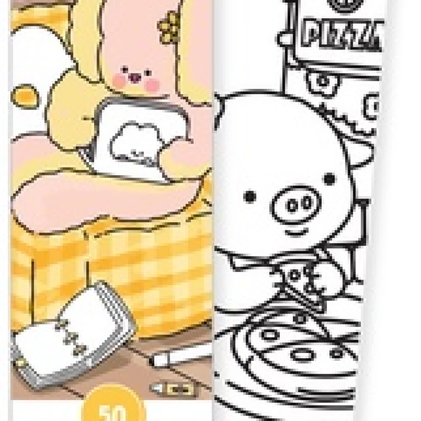 Lire en ligne : Moments cosy. 50 marque - pages à peindre ou à colorier