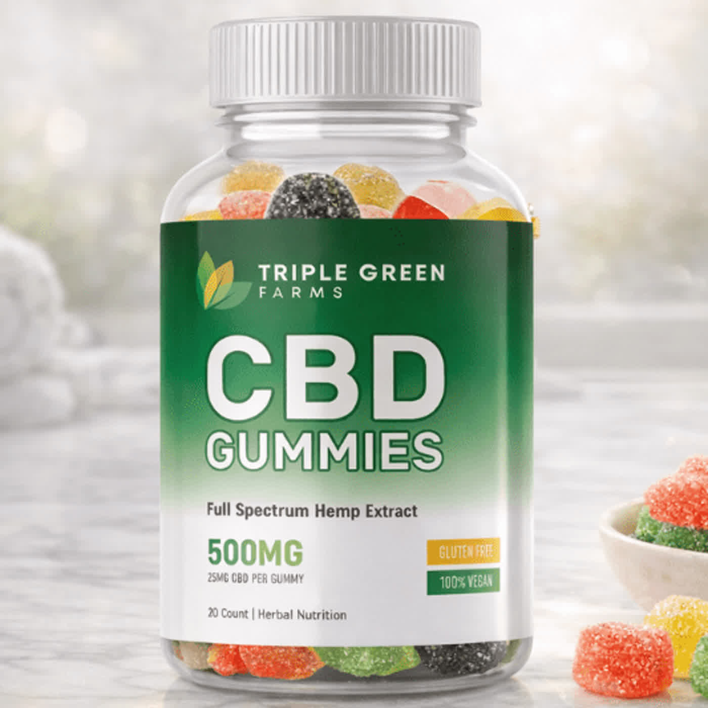 Triple Green Farms CBD Gummies - Get Relieve Stress And Headaches! Ingredients