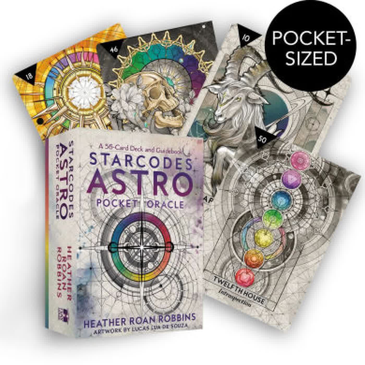 Starcodes Astro Pocket Oracle: A 56-Card Deck and Guidebook by Heather Roan Robbins on Iphone New Format