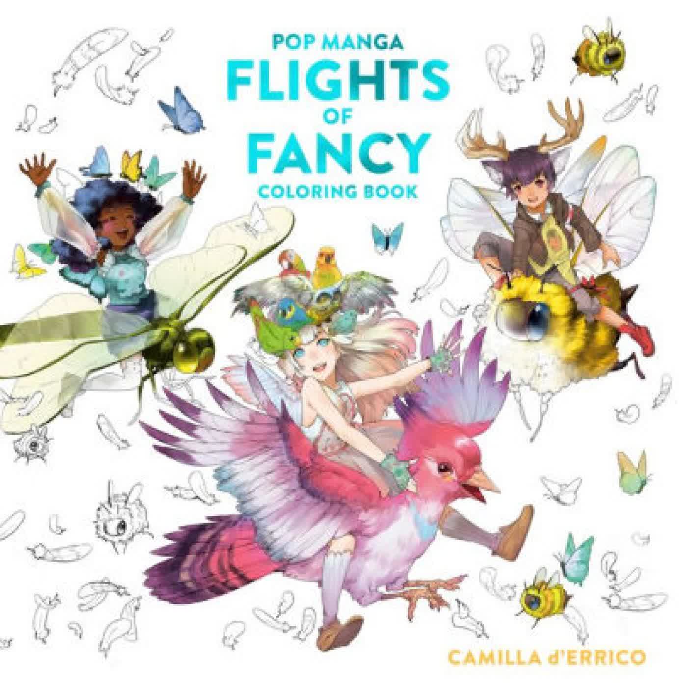 Pop Manga Flights of Fancy Coloring Book by Camilla d'Errico on Iphone New Format