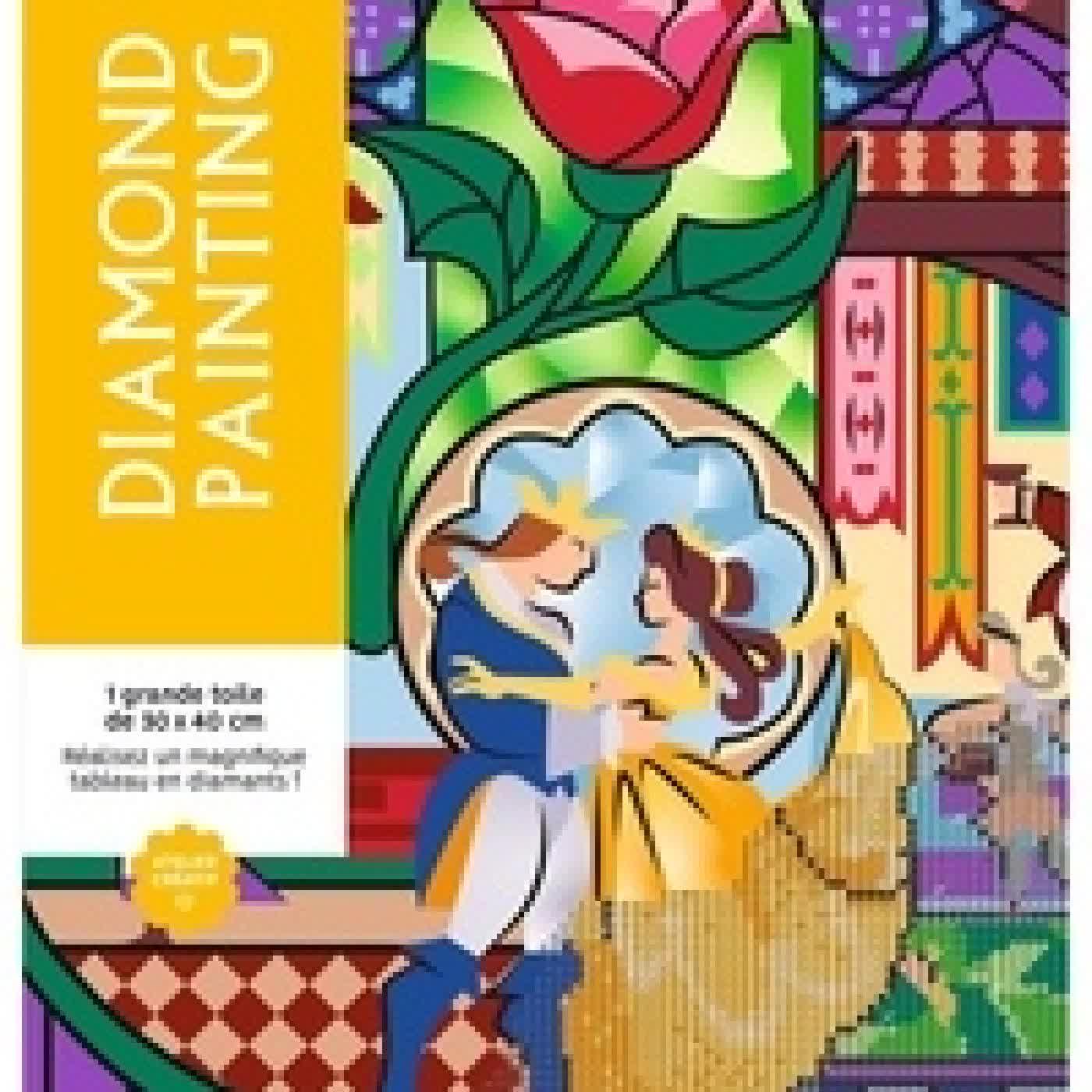 {téléchargement} Diamond painting La Belle et la Bête. Réalisez un magnifique tableau en diamants !