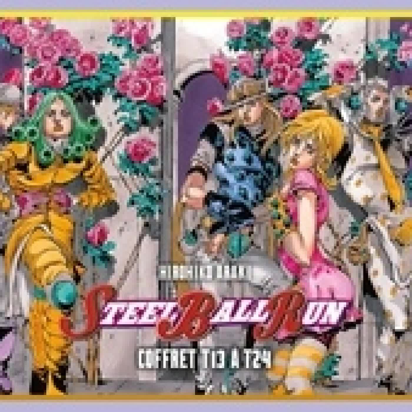 Lire en ligne : Jojo's bizarre adventure - Steel Ball Run Coffret en 12 volumes : Tomes 13 à 24. Inclus un poster recto-verso