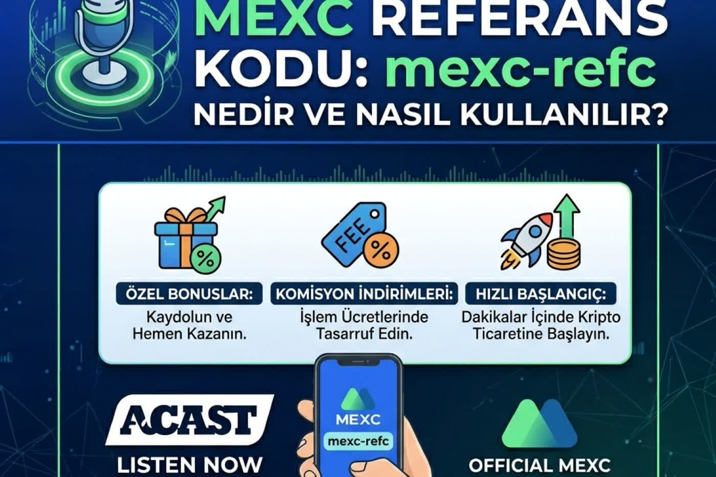 MEXC Referans Kodu: mexc-refc | Nedir ve Nerede Yazar?