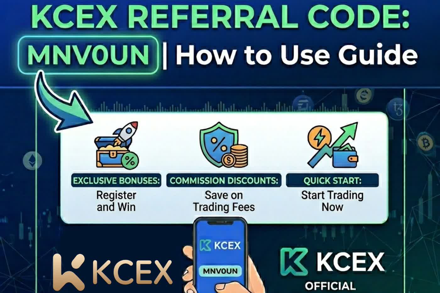KCEX Referral Code: MNV0UN | How to Use Guide