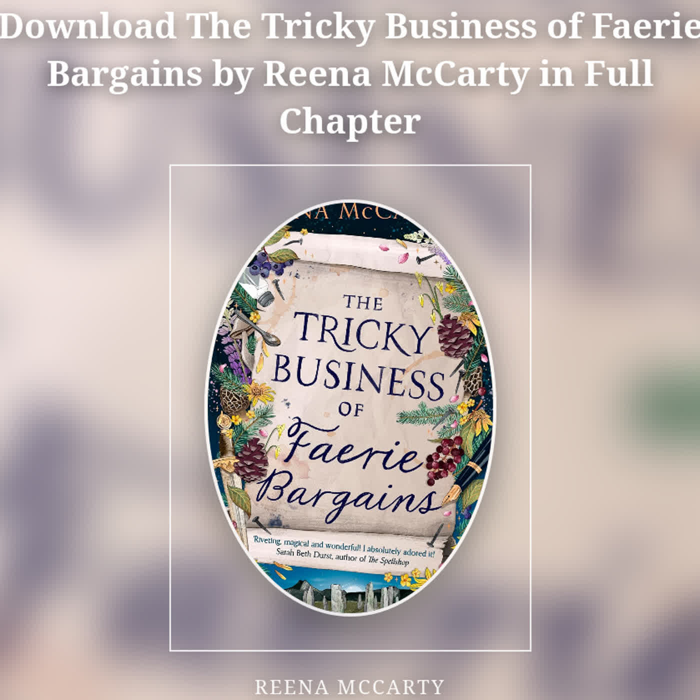 Download The Tricky Business of Faerie Bargains by Reena McCarty in Full Chapter episode artwork