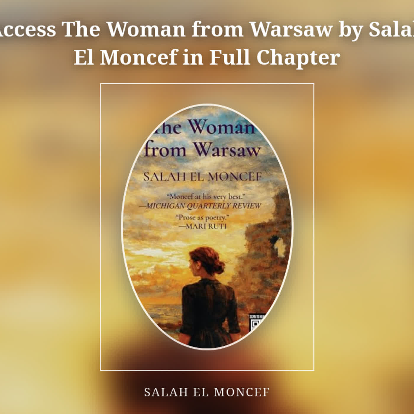 Access The Woman from Warsaw by Salah El Moncef in Full Chapter episode artwork