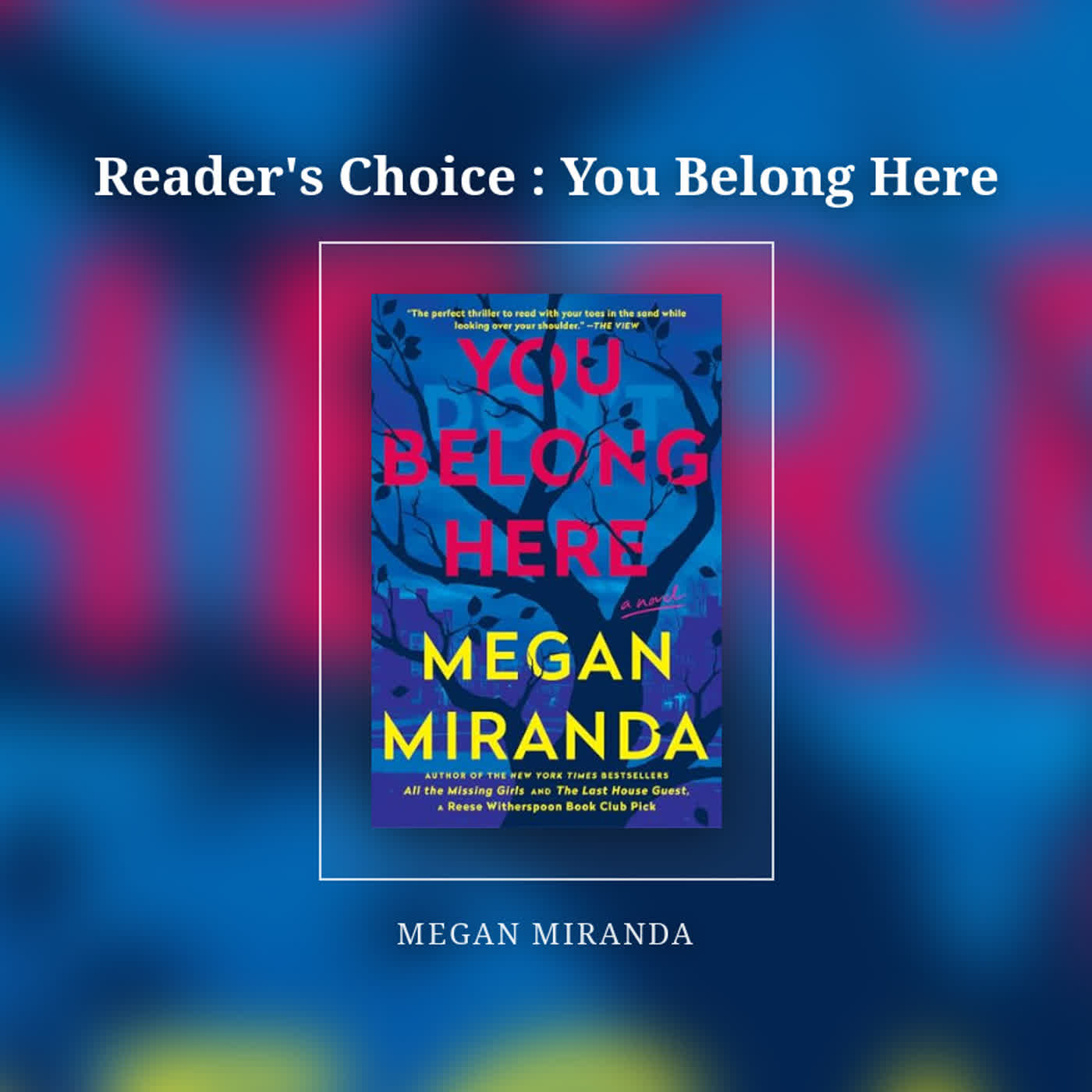 Reader's Choice : You Belong Here episode artwork