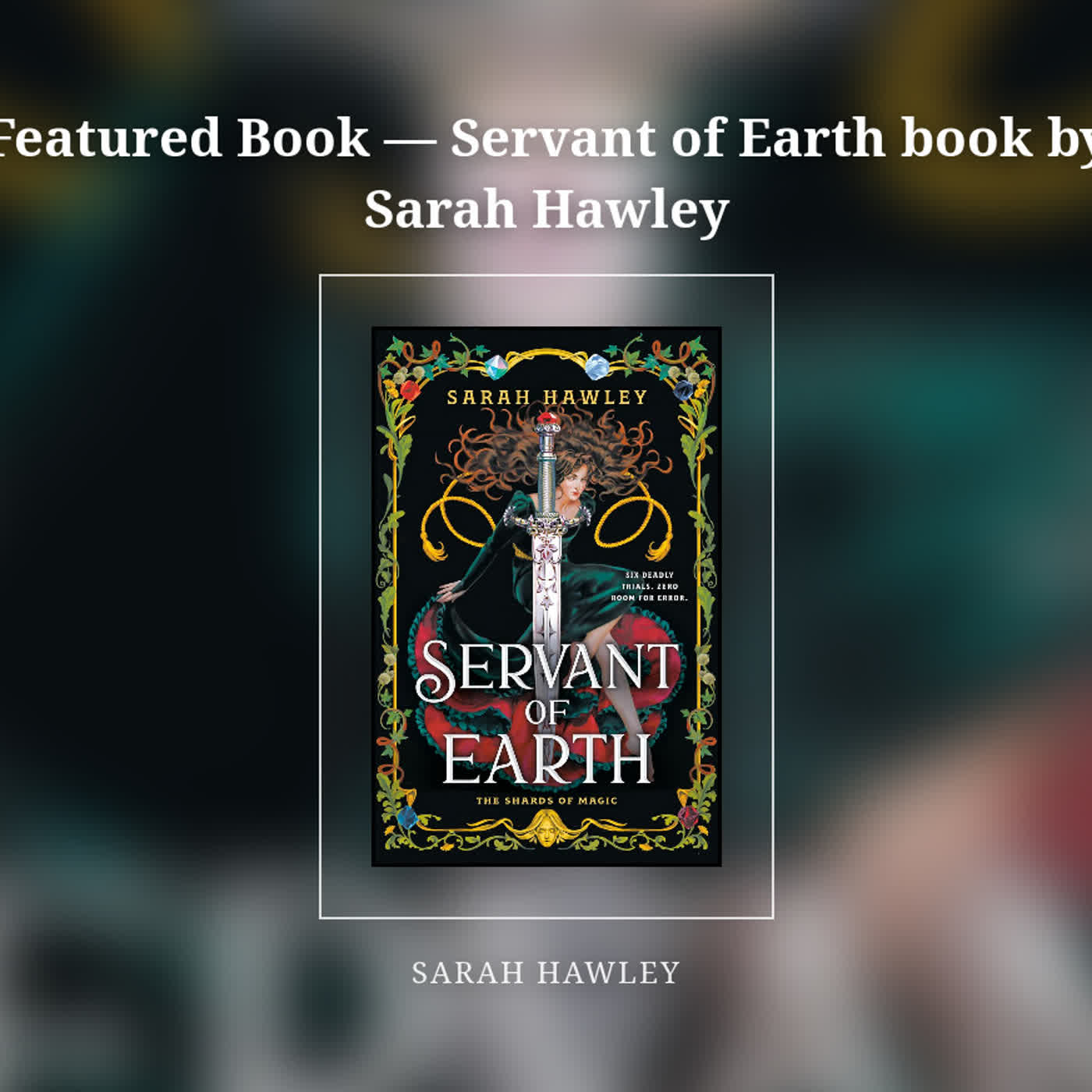 Featured Book — Servant of Earth book by Sarah Hawley episode artwork